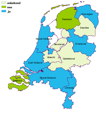 kaart van nederland