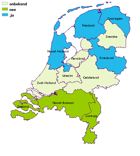 kaart van nederland