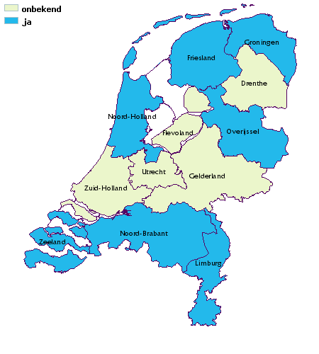 kaart van nederland