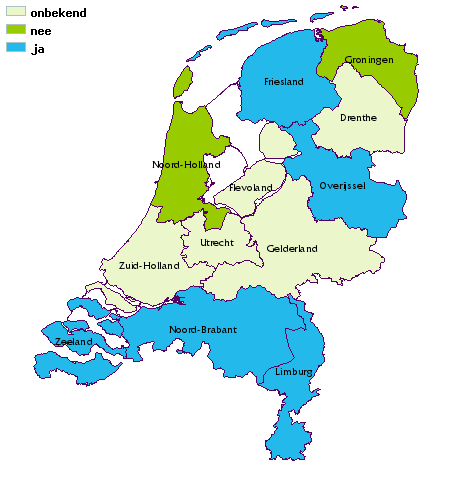 kaart van nederland
