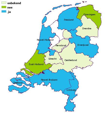 kaart van nederland