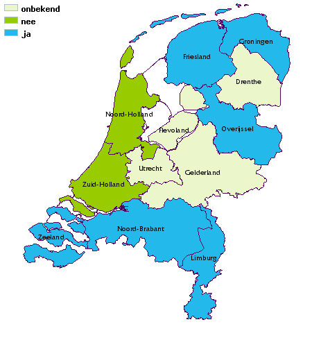 kaart van nederland