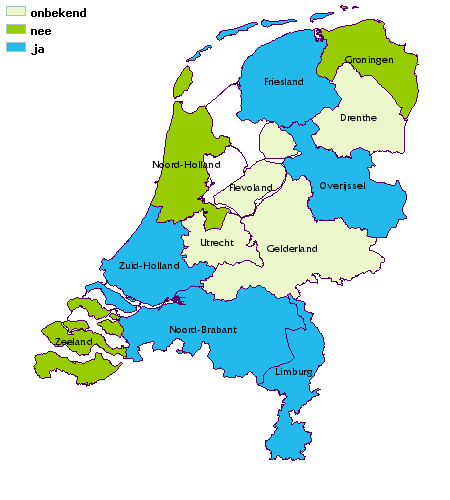 kaart van nederland