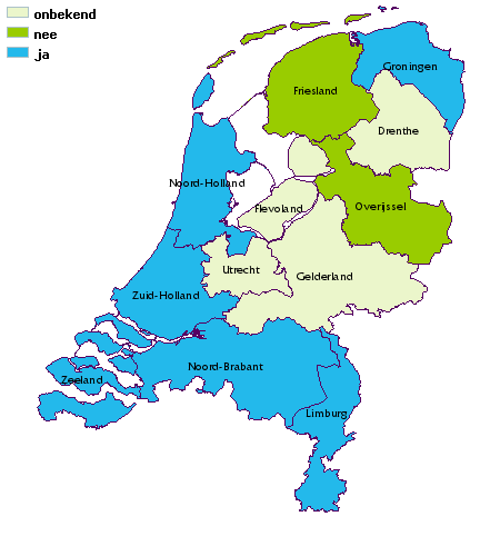 kaart van nederland